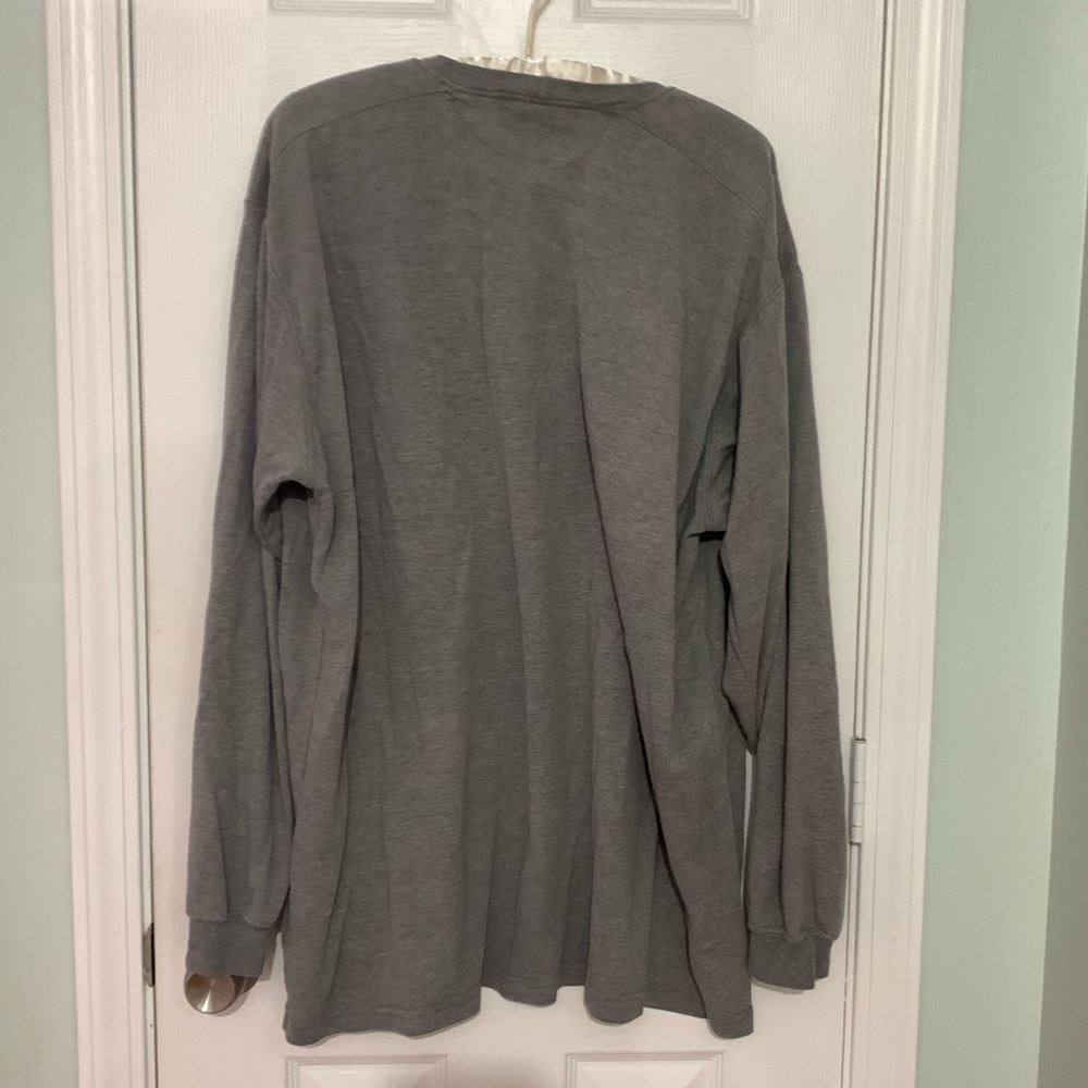Carhartt FR Men's Heather Gray Long Sleeve Tee - Picture 6 of 8